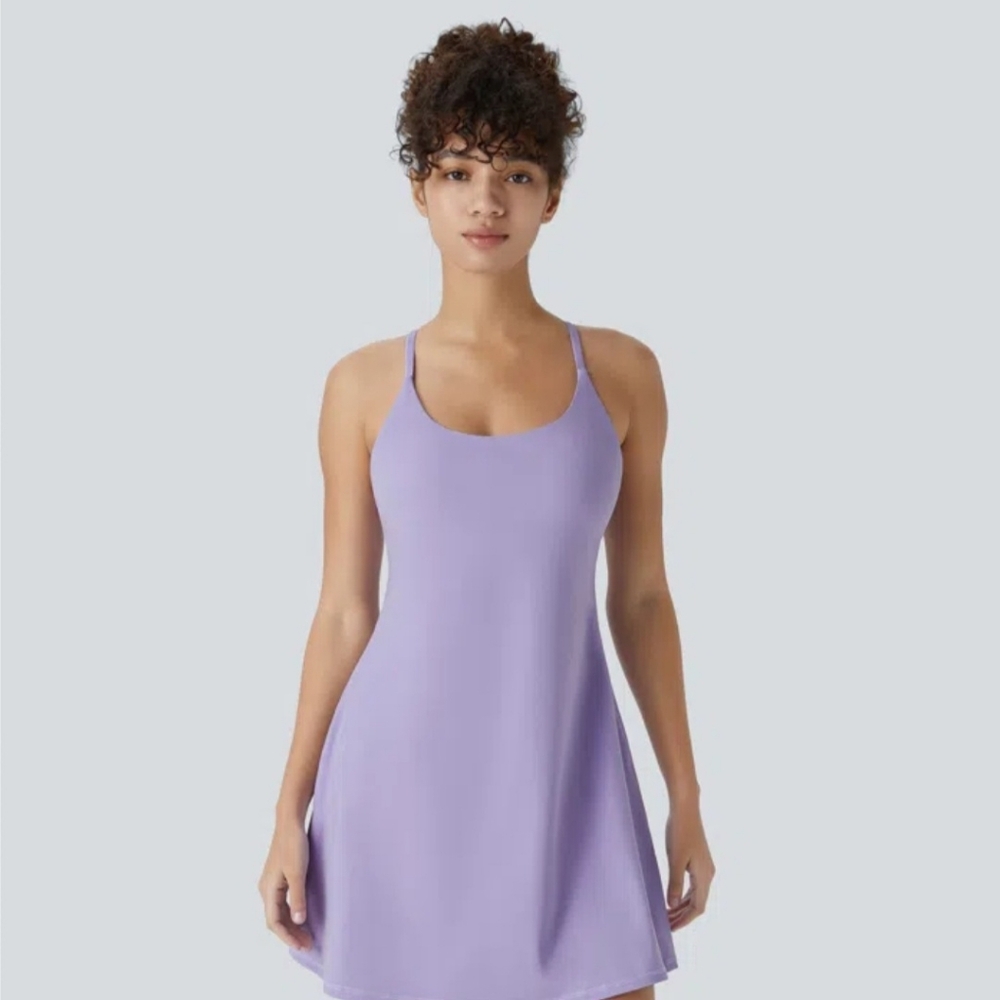 HALARA Lavendar Sleeveless Active Dress